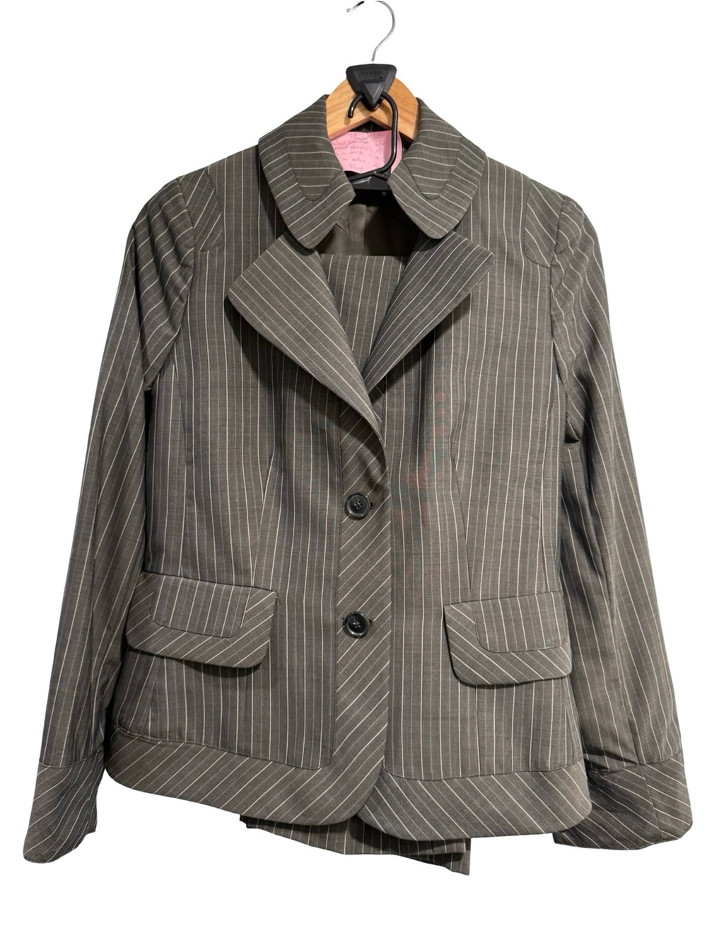Womens Pinstripe Suit Set